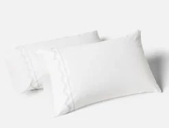 Clearance Coyuchi Vista Embroidered Organic Pillowcases