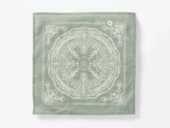 Fashion Coyuchi White Buffalo Land Trust Bandana Napkins, Set of 4