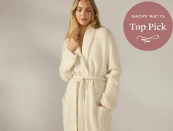 Online Coyuchi Women's Andes Suri Alpaca Knit Robe Ivory