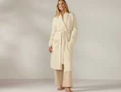 Online Coyuchi Women's Andes Suri Alpaca Knit Robe Ivory