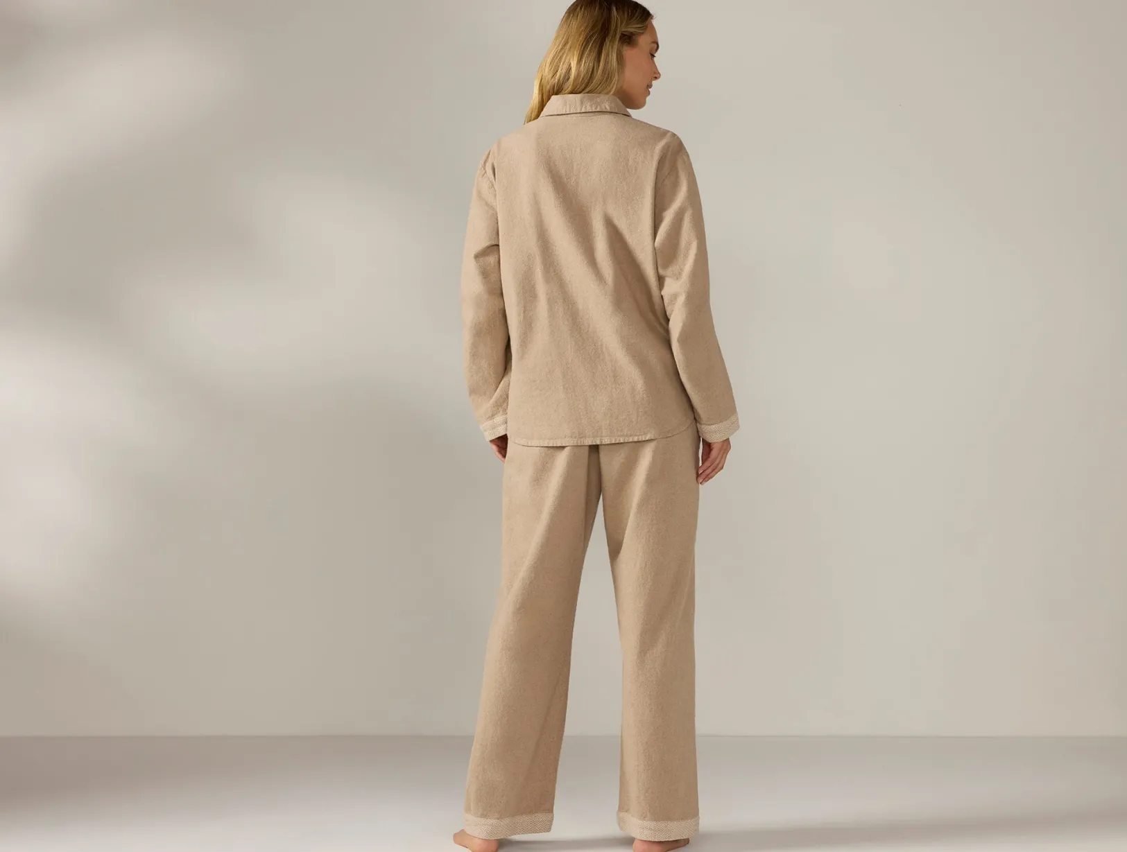 Fashion Coyuchi Women's Cloud Brushed Organic Flannel Pajama Set