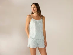New Coyuchi Women's Isla Organic Cotton Cami Short Set