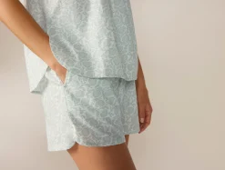 New Coyuchi Women's Isla Organic Cotton Cami Short Set