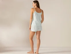 New Coyuchi Women's Isla Organic Cotton Cami Short Set