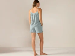 New Coyuchi Women's Isla Organic Cotton Cami Short Set