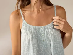 Fashion Coyuchi Women's Isla Organic Cotton Nightgown