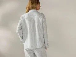 Outlet Coyuchi Women's Isla Organic Cotton Long Sleeve Pajama Set