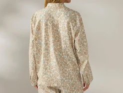 Outlet Coyuchi Women's Isla Organic Cotton Long Sleeve Pajama Set