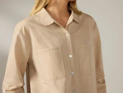 Outlet Coyuchi Women's Isla Organic Cotton Long Sleeve Pajama Set