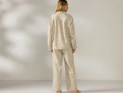 Outlet Coyuchi Women's Isla Organic Cotton Long Sleeve Pajama Set