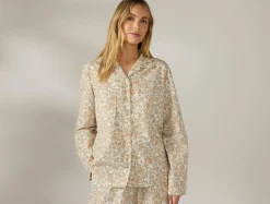 Outlet Coyuchi Women's Isla Organic Cotton Long Sleeve Pajama Set