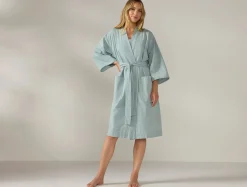 New Coyuchi Women's Isla Organic Cotton Robe