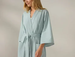 New Coyuchi Women's Isla Organic Cotton Robe