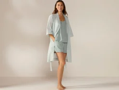 New Coyuchi Women's Isla Organic Cotton Robe