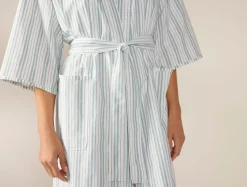 New Coyuchi Women's Isla Organic Cotton Robe