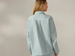 Fashion Coyuchi Women's Isla Organic Cotton Long Sleeve Pajama Set