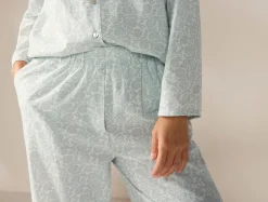 Fashion Coyuchi Women's Isla Organic Cotton Long Sleeve Pajama Set