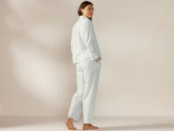 Fashion Coyuchi Women's Isla Organic Cotton Long Sleeve Pajama Set
