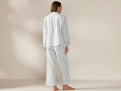 Fashion Coyuchi Women's Isla Organic Cotton Long Sleeve Pajama Set
