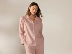 Fashion Coyuchi Women's Isla Organic Cotton Long Sleeve Pajama Set