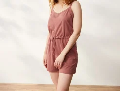 Discount Coyuchi Women's Solstice Organic Short Romper