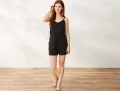 Discount Coyuchi Women's Solstice Organic Short Romper